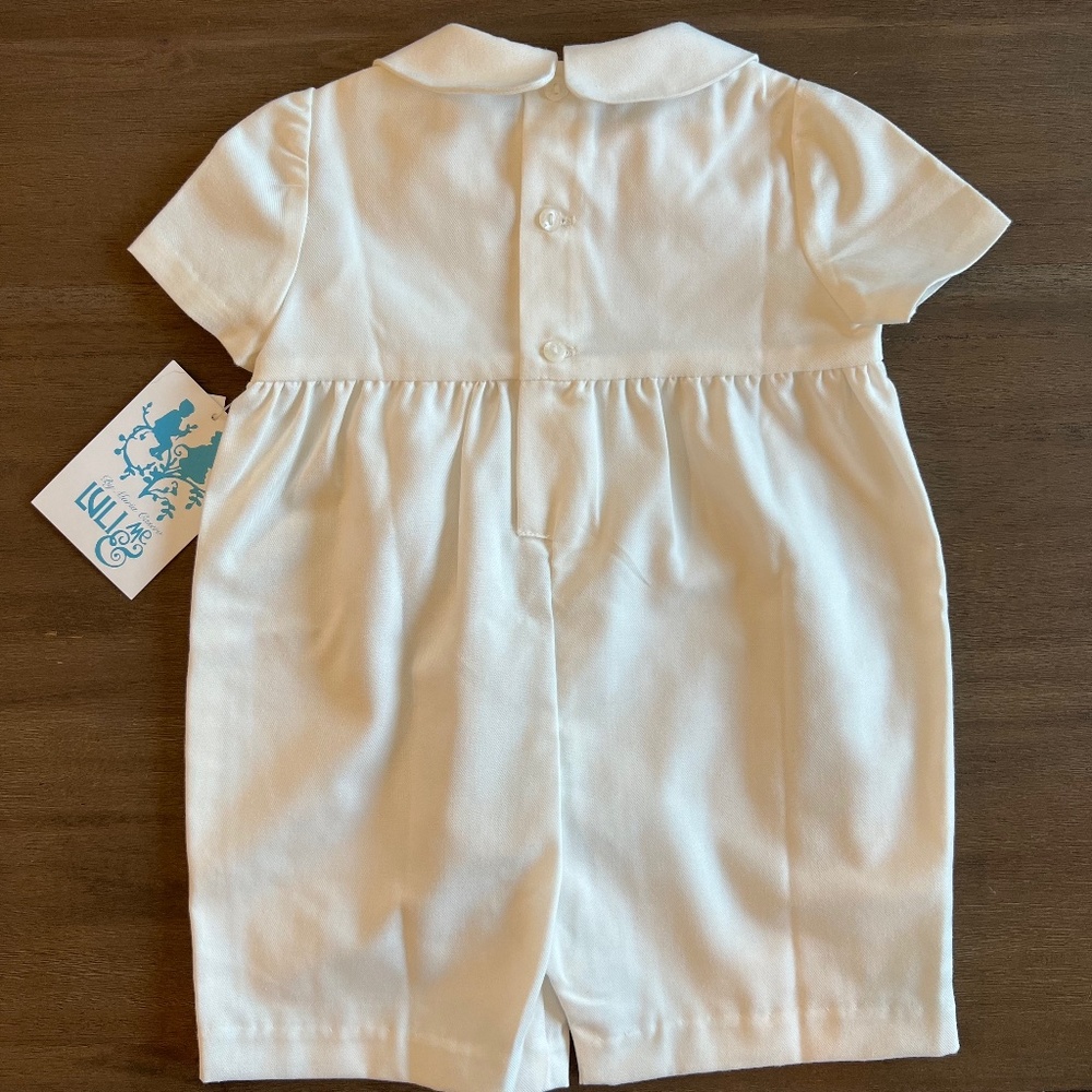 New Baby Boys Luli & Me Embroidered Ivory Bubble Embroidery 9M 24M - Picture 4 of 4